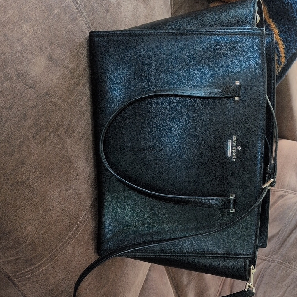 Kate Spade Black Textured Tote